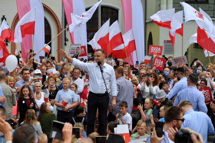 Andrzej Duda w Stargardzie /	Marcin Bielecki   /PAP