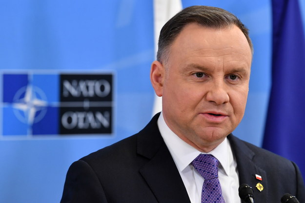 Andrzej Duda w trakcie szczytu NATO /Radek Piertuszka /PAP