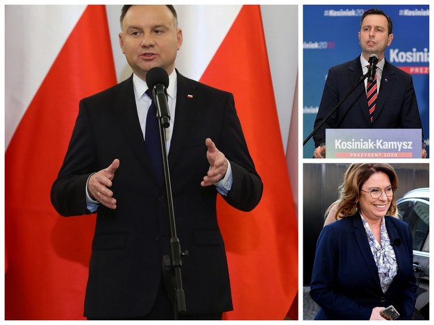 Andrzej Duda, Władysław Kosiniak-Kamysz, Małgorzata Kidawa-Błońska /Darek Delmanowicz Marcin Obara Rafał Guz /PAP