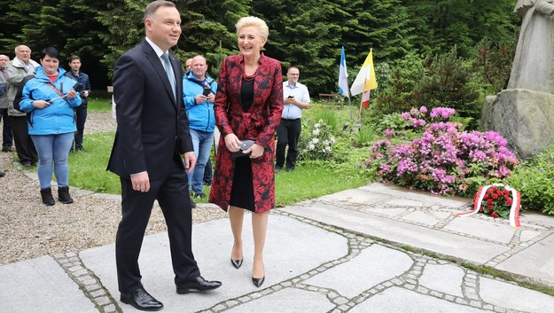 Andrzej Duda z Agatą Kornhauser-Dudą / 	Grzegorz Momot    /PAP