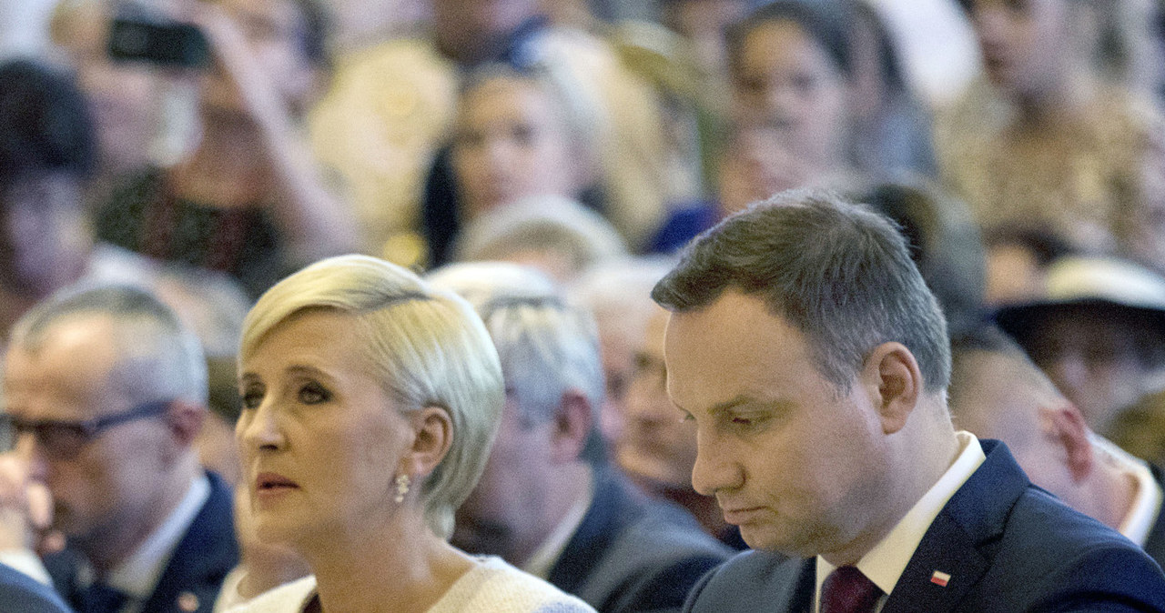 Andrzej Duda z małżonką w amerykańskiej Częstochowie /Wojciech Kubik /East News