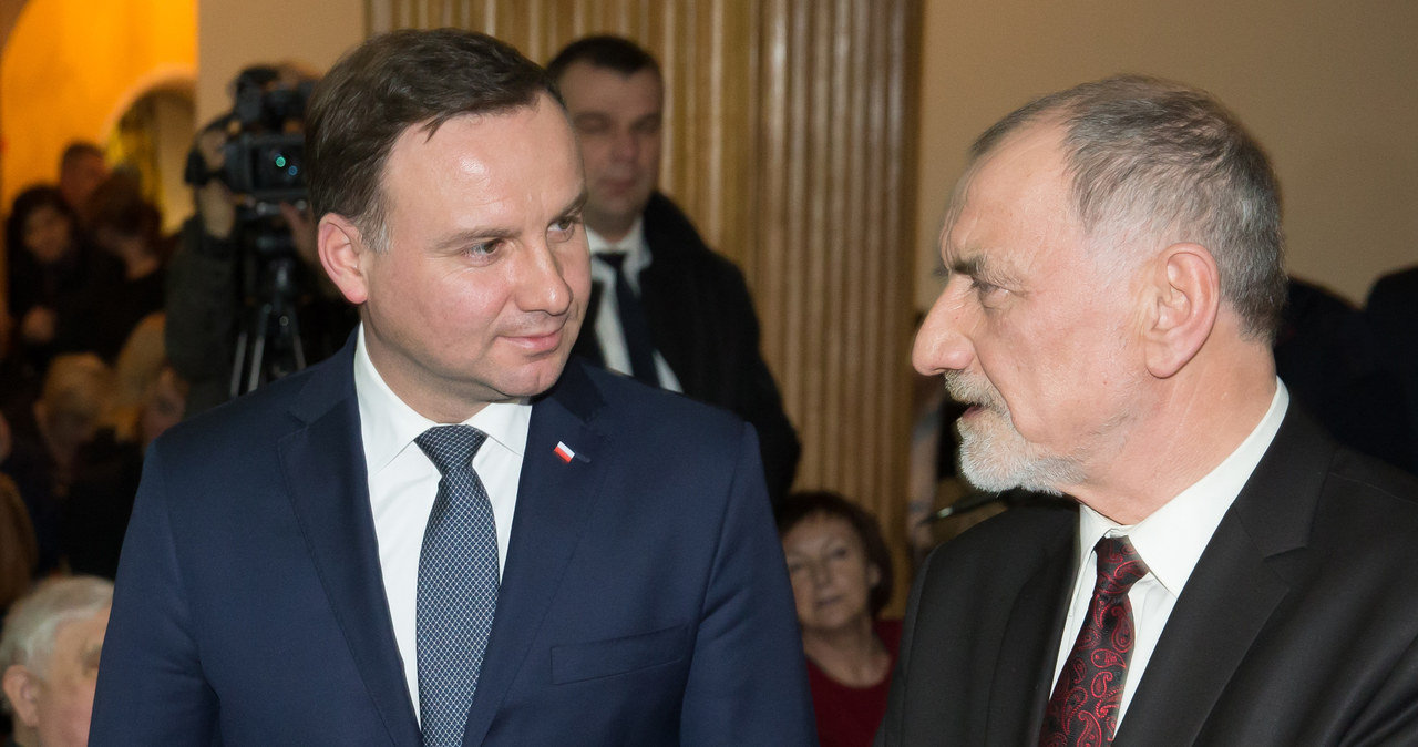 Andrzej Duda z ojcem Janem Dudą /Krystian Maj /Agencja FORUM