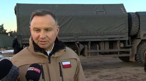 Andrzej Duda z wizytą w strefie przygranicznej. "Ponawiają się ataki na granicę"