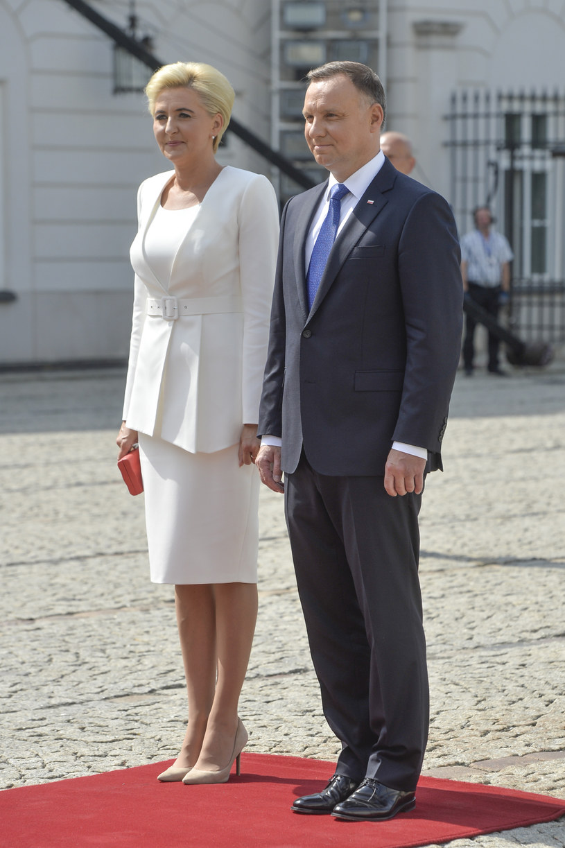 Andrzej Duda z żoną Agatą podczas zaprzysiężenia /Niemiec /AKPA