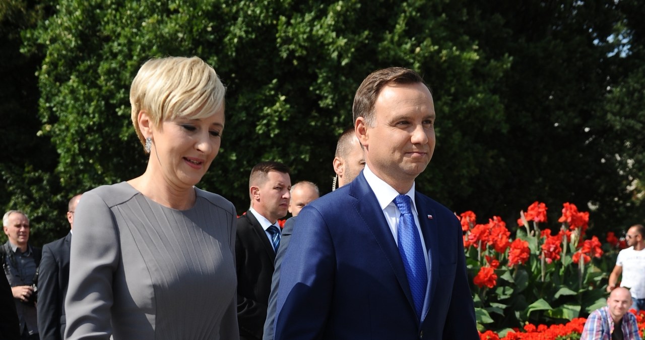 Andrzej Duda z żoną Agatą /Piotr Andrzejczak /MWMedia