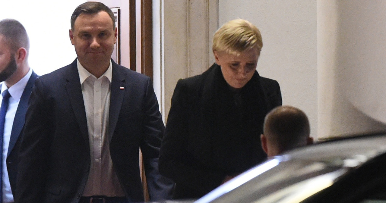 Andrzej Duda z żoną Agatą /Rafał Oleksiewicz /East News