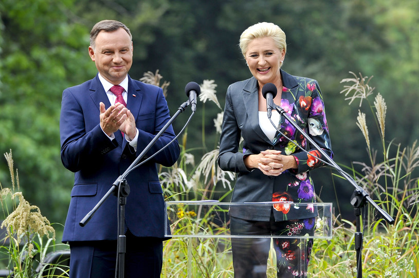 Andrzej Duda z żoną Agatą /Gałązka /AKPA