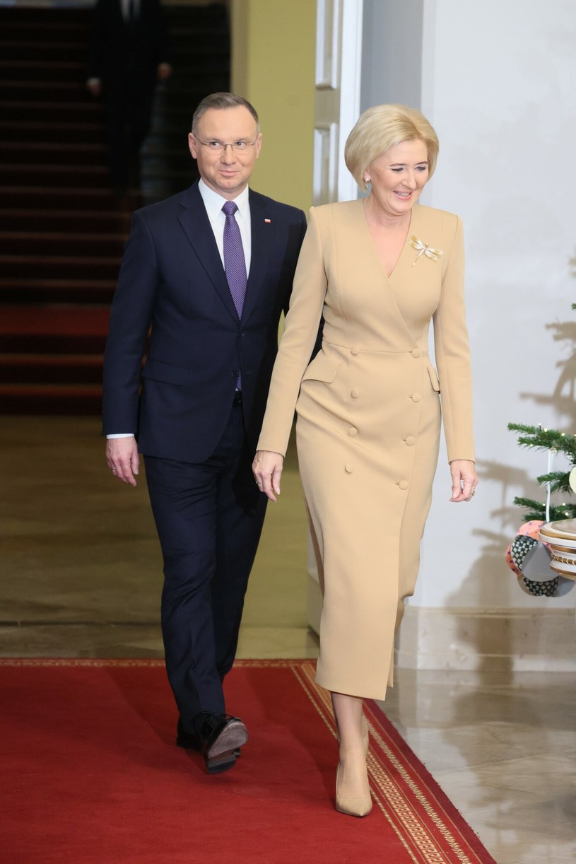 Andrzej Duda z żoną Agatą. /Wojciech Olkusnik/East News /East News