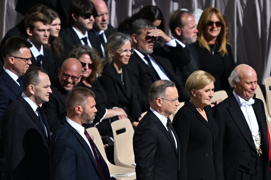 Andrzej Duda z żoną na pogrzebie papieża Franciszka /PAP/Darek Delmanowicz /PAP