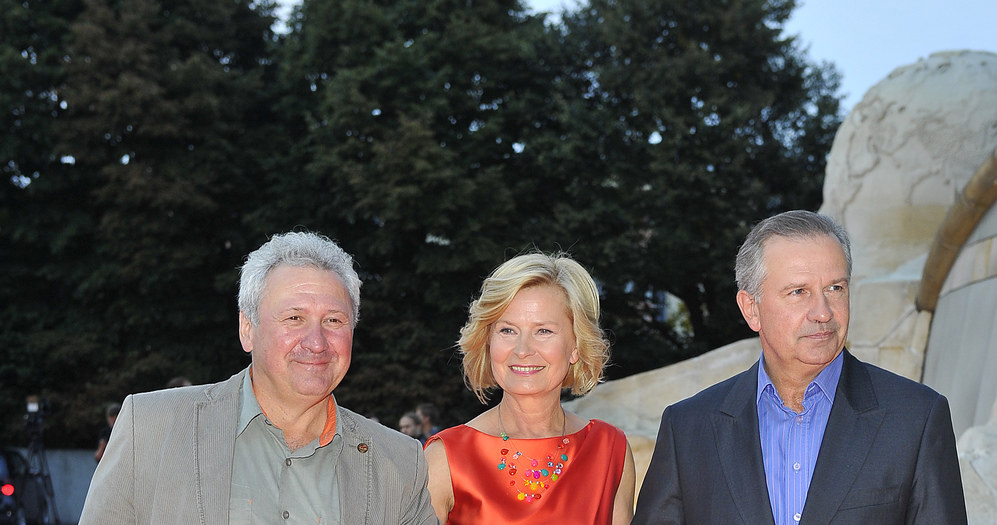 Andrzej Grabarczyk, Barbara Bursztynowicz i Tomasz Stockinger (2013) /AKPA