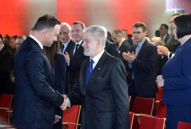 Andrzej Gwiazda i Andrzej Duda /PAP/Jacek Turczyk /PAP