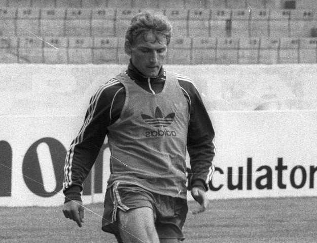 Andrzej Iwan na mundialu w Hiszpanii w 1982 roku /Adam Hawałej /PAP