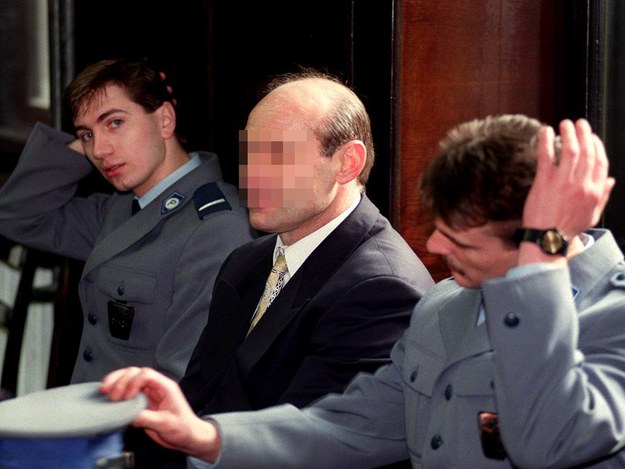 Andrzej K. pseudonim "Pershing" domniemany szef tzw. gangu pruszkowskiego na zdjęciu z 1996 roku /CAF /PAP