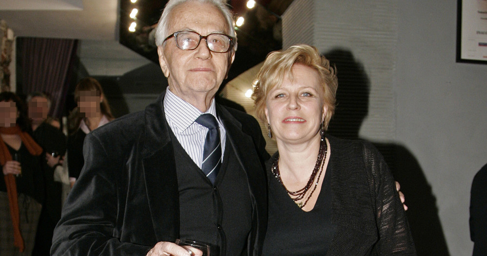 Andrzej Łapicki i Krystyna Janda, 2008 rok /Baranowski /AKPA