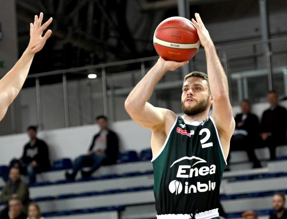 Andrzej Mazurczak z Enea Zastalu BC Zielonej Góry /Marcin Bielecki /PAP