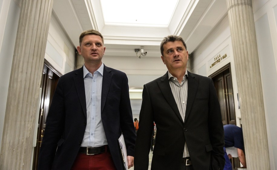 Andrzej Rozenek i lider Twojego Ruchu Janusz Palikot /Jakub Kaminski /PAP