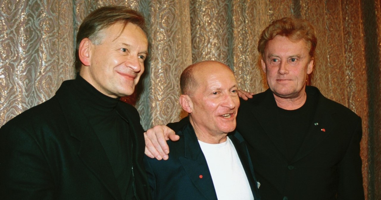 Andrzej Seweryn, Wojciech Pszoniak, Daniel Olbrychski na konferencji prasowej filmu "Ziemia obiecana" /AKPA /AKPA