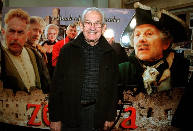 Andrzej Wajda, konferencja prasowa filmu "Zemsta" (2002) /Radoslaw NAWROCKI / FORUM /Agencja FORUM