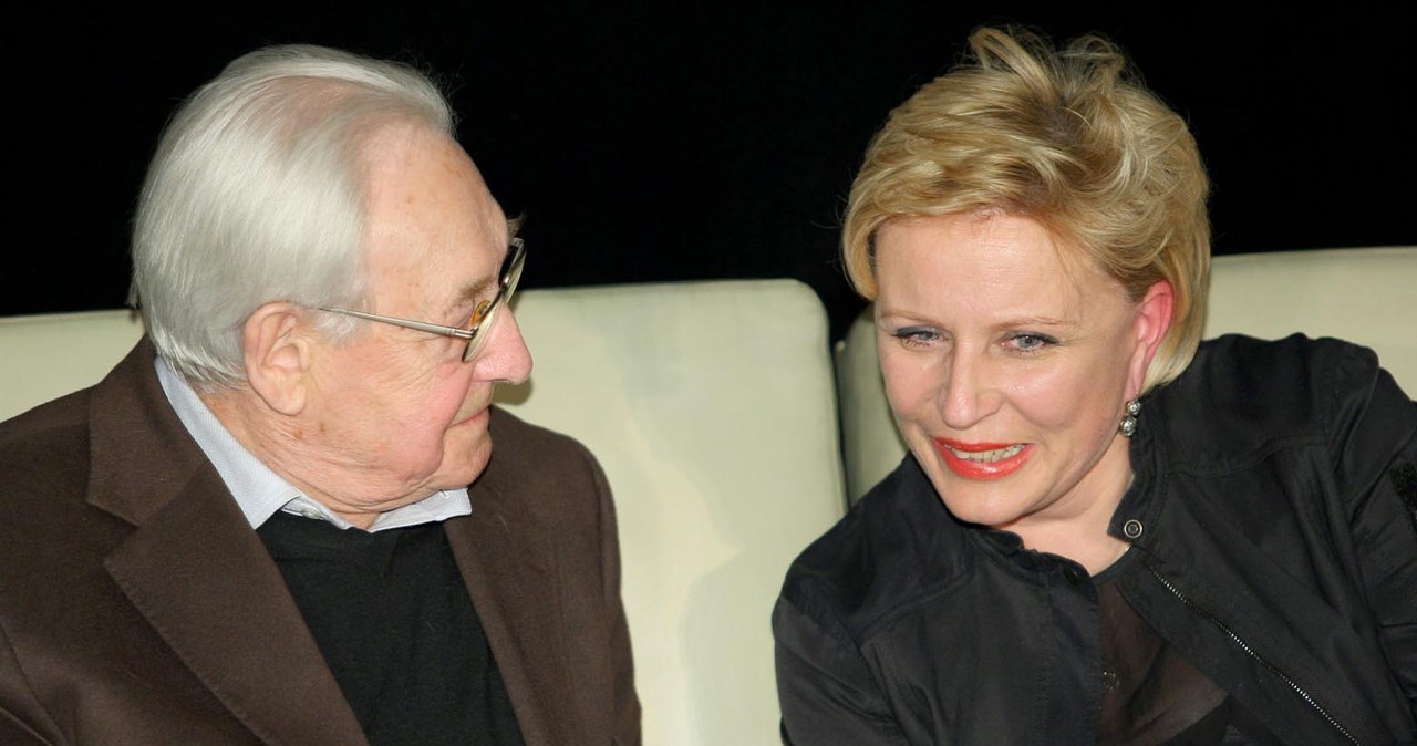 Andrzej Wajda, Krystyna Janda /Źródło: AIM