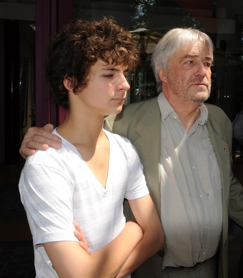 Andrzej Żuławski z synem Vincentem, 2009 r. /Wojciech Laski /East News