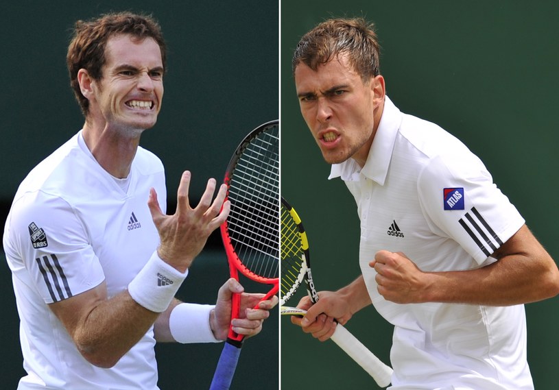 Andy Murray i Jerzy Janowicz zmierzą się w półfinale Wimbledonu /AFP