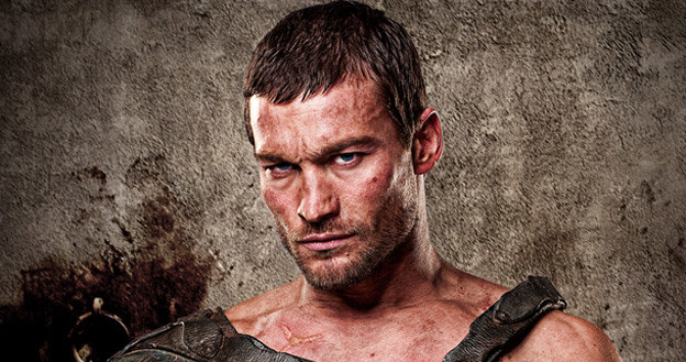 Andy Whitfield na plakacie promującym pierwszy sezon "Spartakusa" /- /materiały prasowe