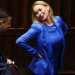 Andżelika Możdżanowska wyluzowana w Sejmie. Była w doskonałym humorze