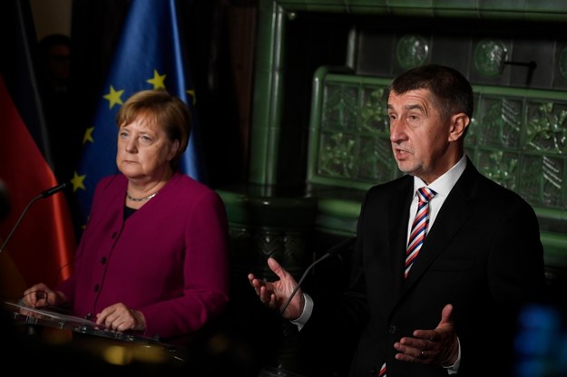 Angela Merkel i Andrej Babisz /FILIP SINGER /PAP/EPA