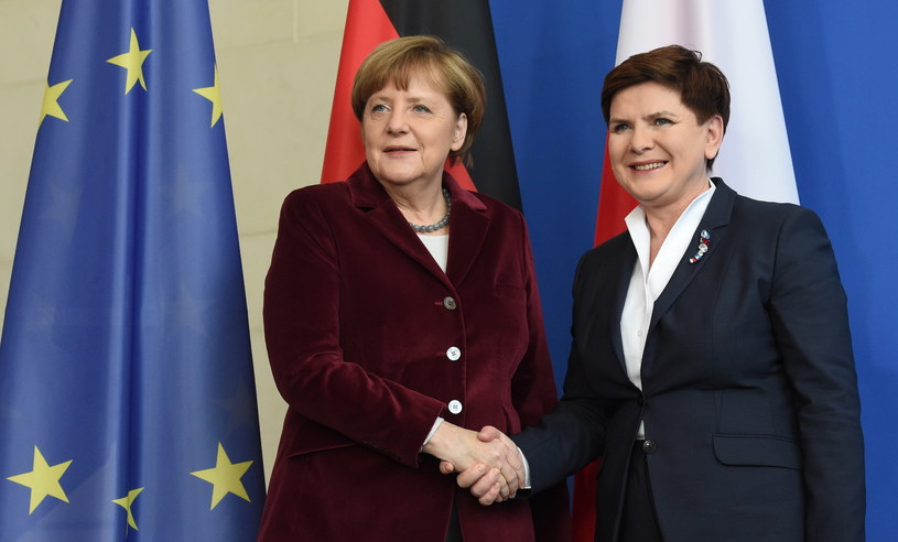 Angela Merkel i Beata Szydło /Radek Pietruszka /PAP