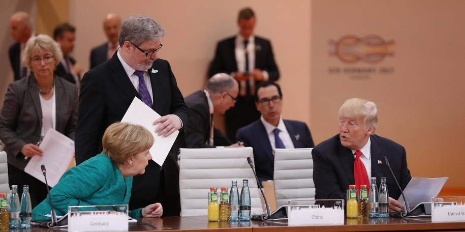 Angela Merkel i Donald Trump na szczycie G20 /PAP/EPA/SEAN GALLUP / POOL /PAP/EPA