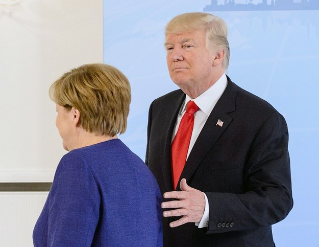 Angela Merkel i Donald Trump /JENS SCHLUETER / POOL /PAP/EPA