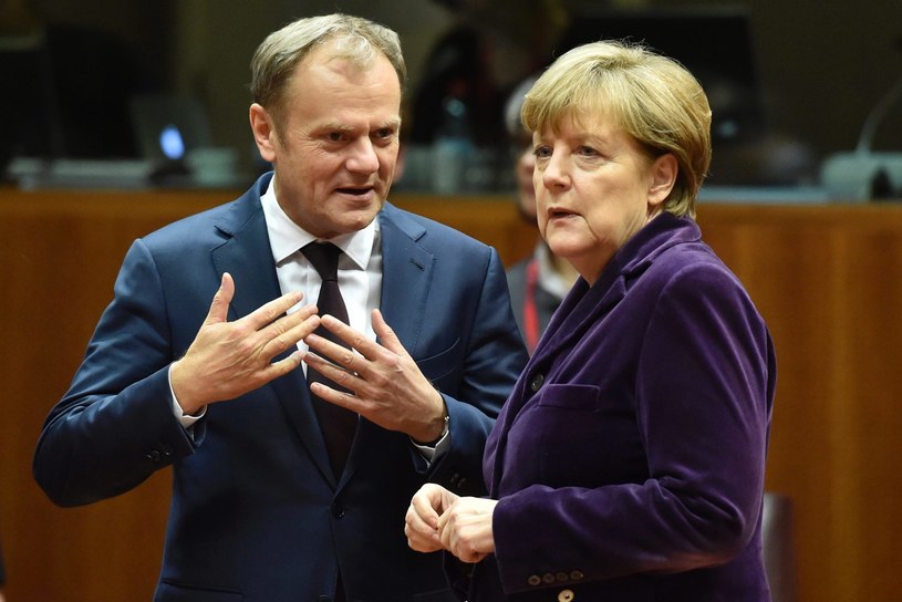 Angela Merkel i Donald Tusk /AFP