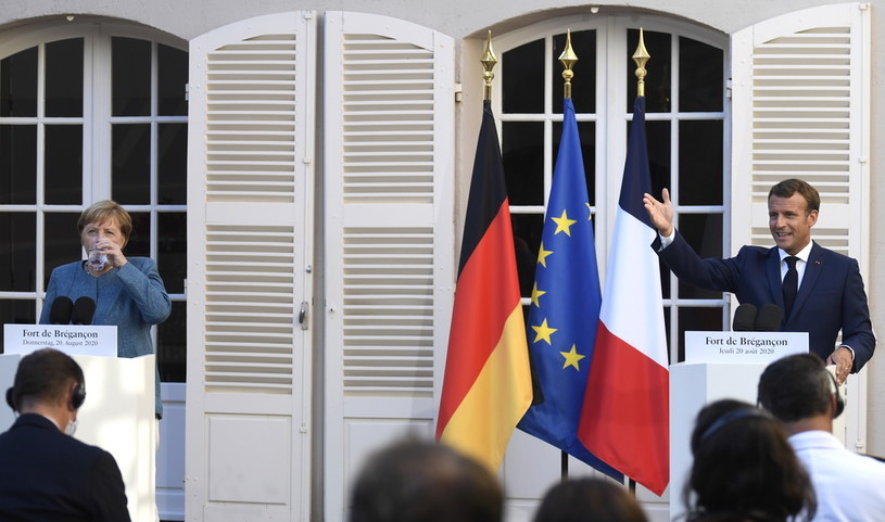 Angela Merkel i Emmanuel Macron /CHRISTOPHE SIMON /PAP