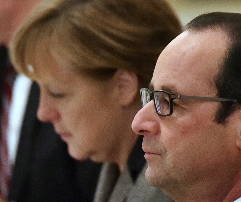 Angela Merkel i Franois Hollande /AFP