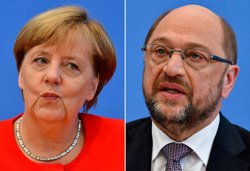 Angela Merkel i Martin Schulz /TOBIAS SCHWARZ /AFP