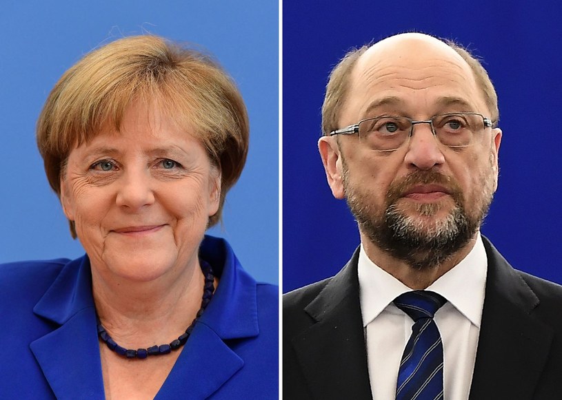 Angela Merkel i Martin Schulz /AFP