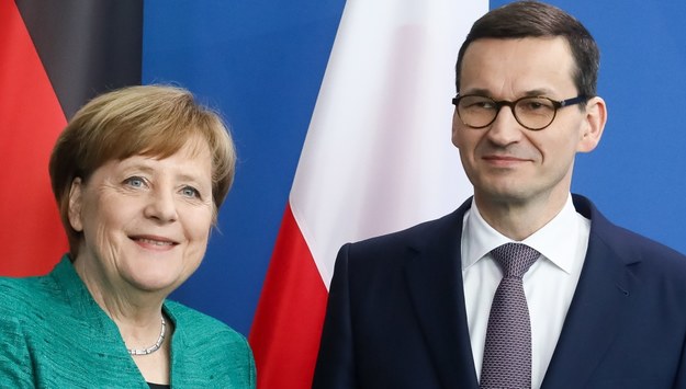 Angela Merkel i Mateusz Morawiecki /Paweł Supernak /PAP