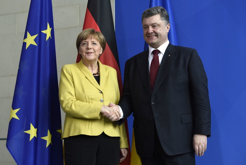 Angela Merkel i Petro Poroszenko /AFP