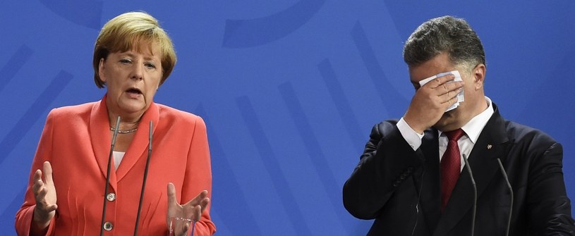 Angela Merkel i Petro Poroszenko /AFP
