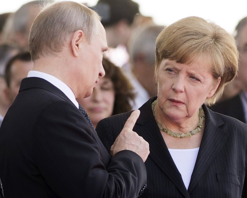 Angela Merkel i Władimir Putin /AFP
