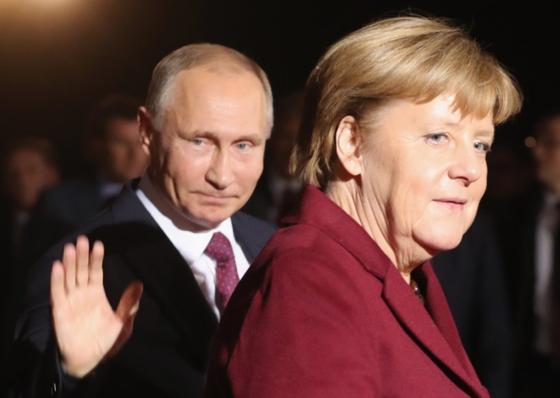 Angela Merkel i Władimir Putin /Sean Gallup /Getty Images