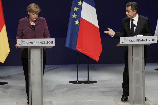 Angela Merkel (L) i Nicolas Sarkozy (P) /AFP