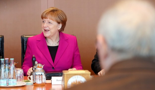 Angela Merkel nie pojedzie 9 maja do Moskwy na obchody zakończenie drugiej wojny światowej. /WOLFGANG KUMM /PAP/EPA