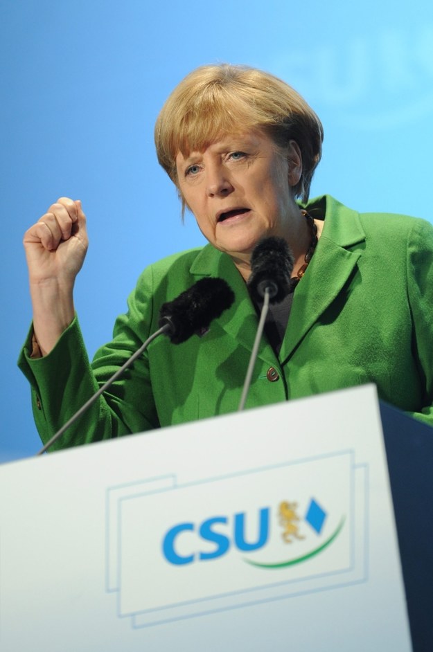 Angela Merkel podczas kampani /Andreas Gebert /PAP/EPA