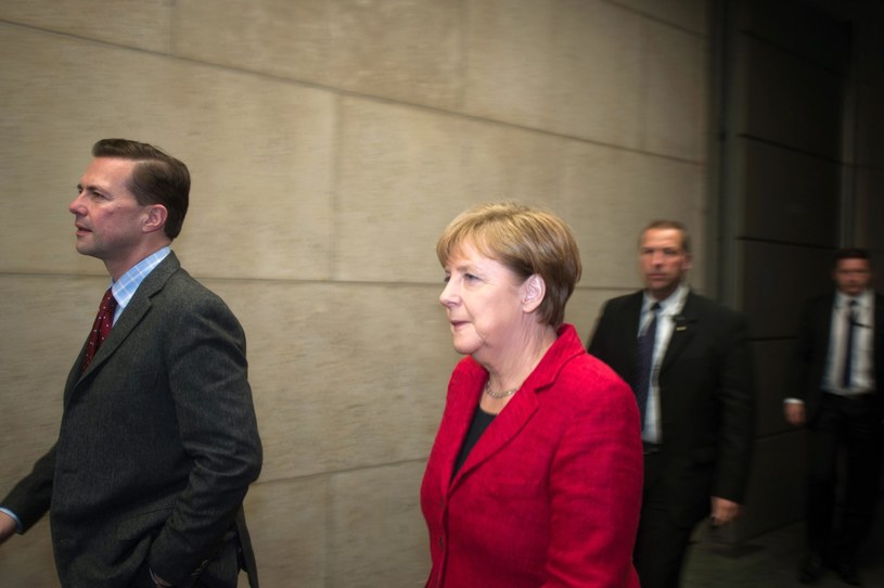 Angela Merkel w drodze na wywiad w telewizji ZDF /BASTIAN FISCHER  /PAP/EPA