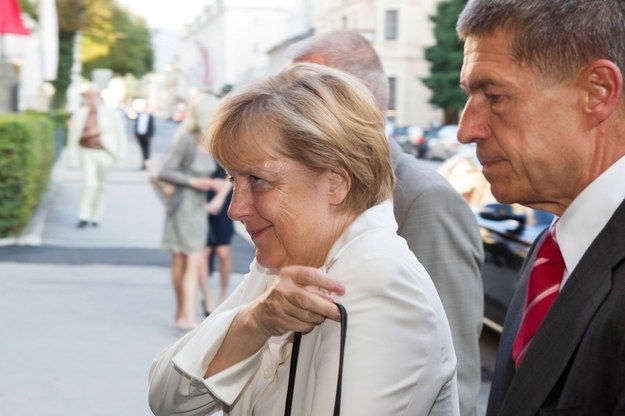 Angela Merkel z mężem / 	NEUMAYR/PROBST    /PAP/EPA