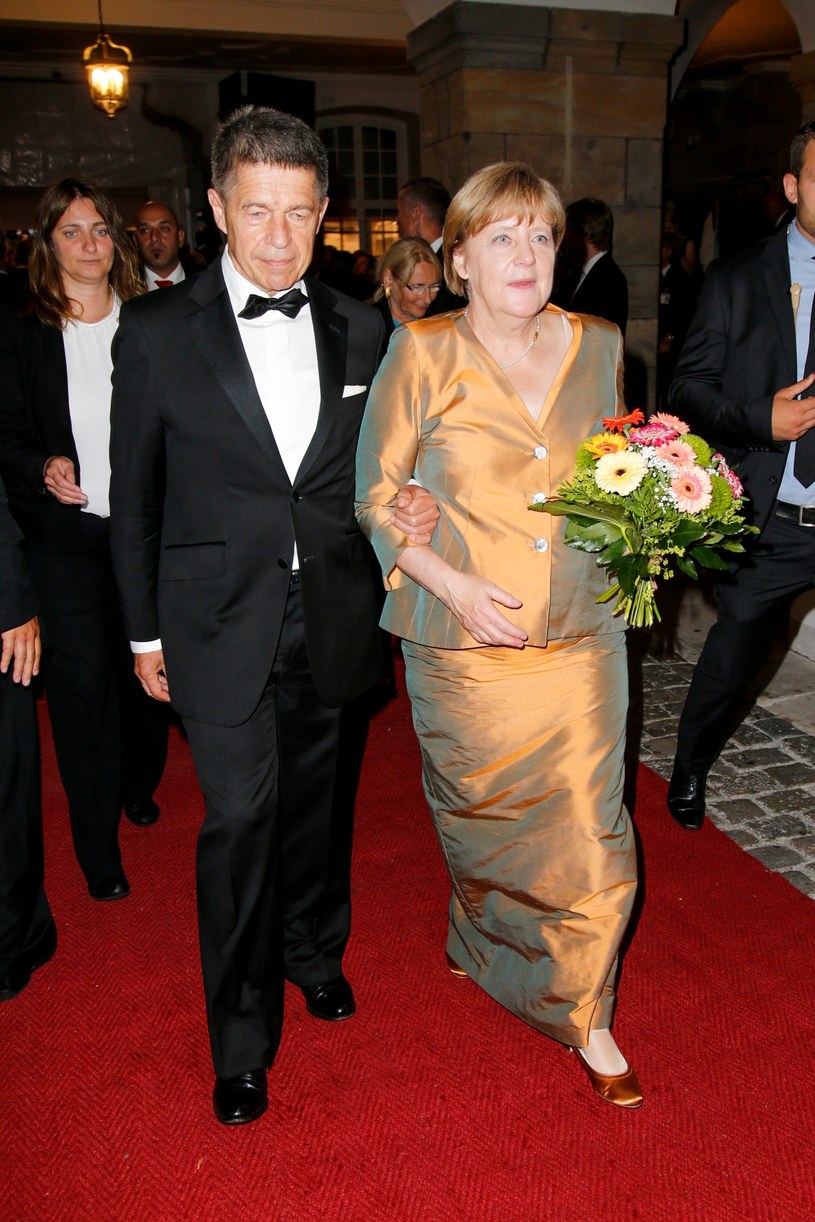 Angela Merkel z mężem /STRINGER /Getty Images