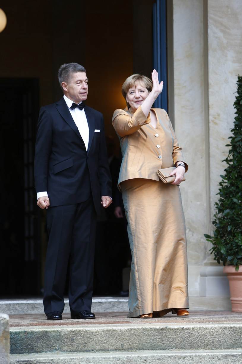 Angela Merkel z mężem /Michael Reichel    /Agencja FORUM