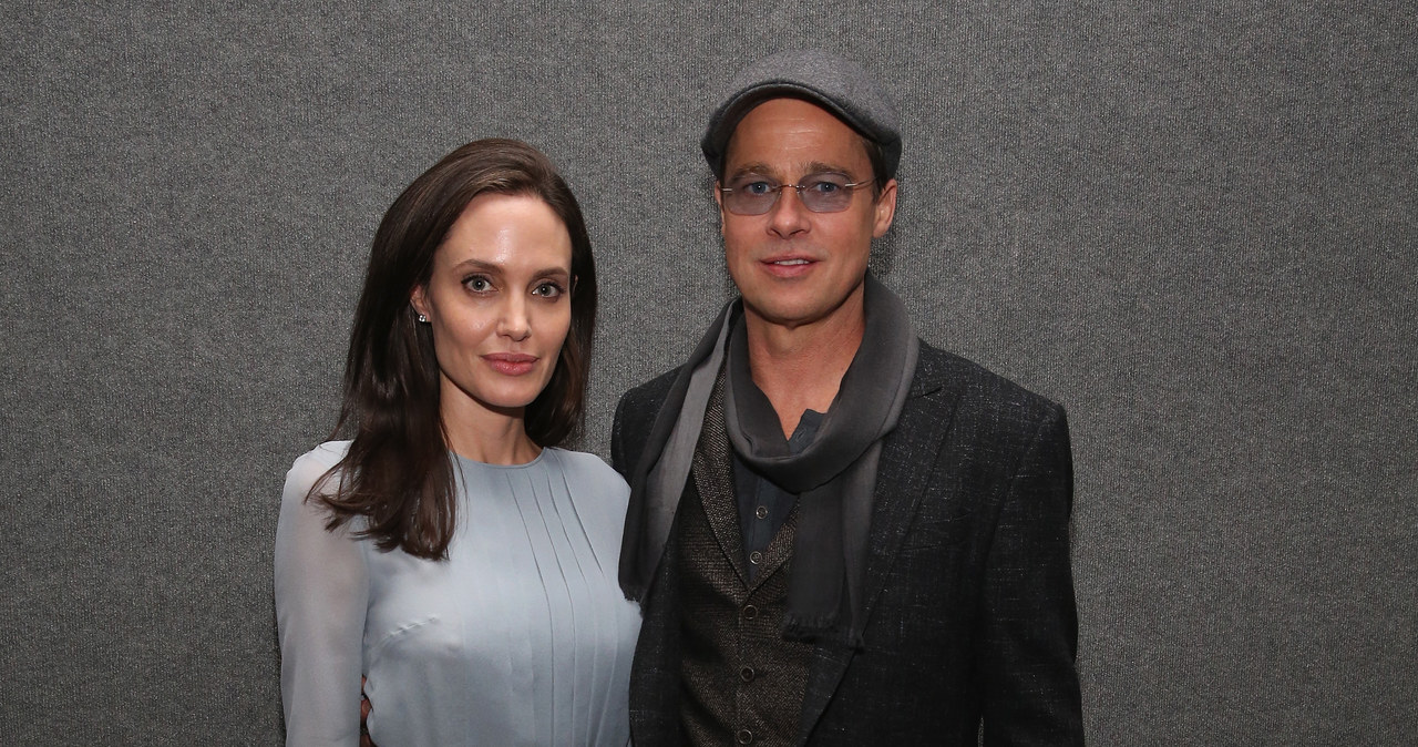 Angelina Jolie i Brad Pitt /Robin Marchant /Getty Images