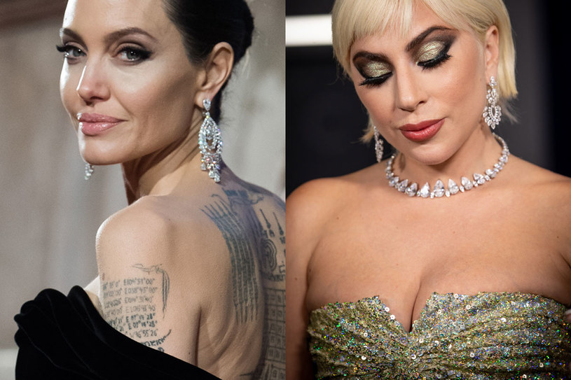 Angelina Jolie i Lady Gaga są bohaterkami wielu spiskowych teorii / Samir Hussein/ Emma McIntyre /WireImage /Getty Images